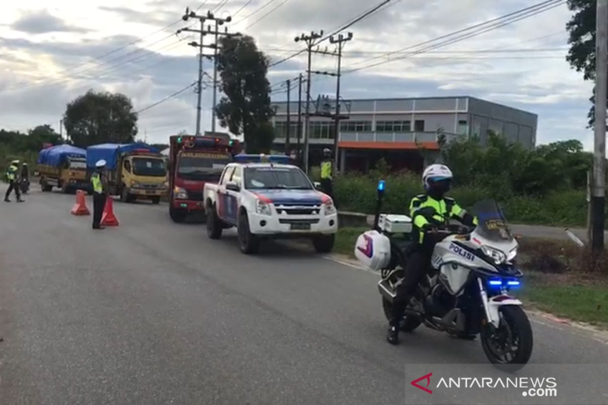 Polres Singkawang kawal pendistribusian bahan kebutuhan pokok