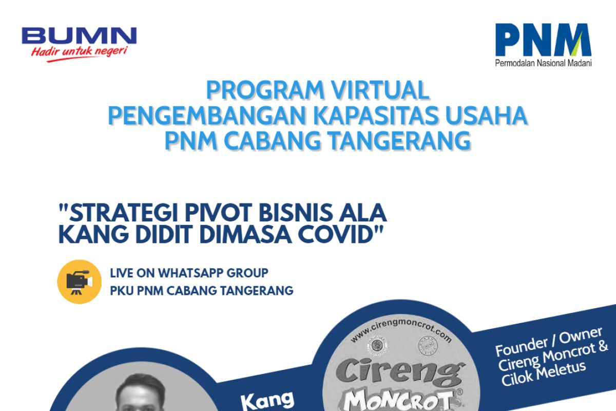 PNM Tangerang sarankan Nasabah lakukan Pivot Bisnis hadapi COVID-19