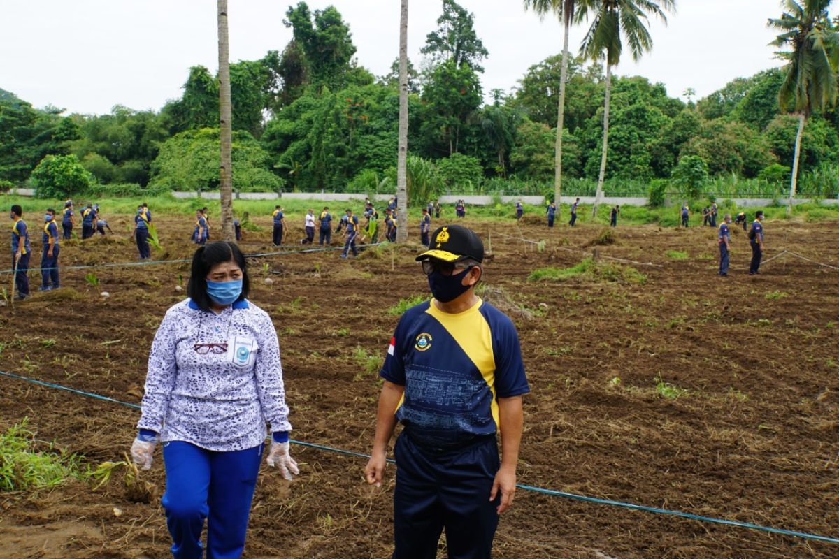 Danlantamal pimpin pembukaan lahan jaga ketahanan pangan