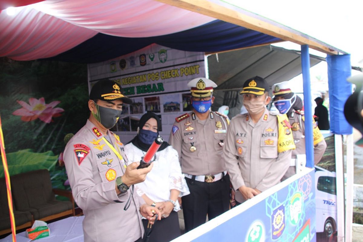 Kapolda pantau pos cek poin di Aceh Besar