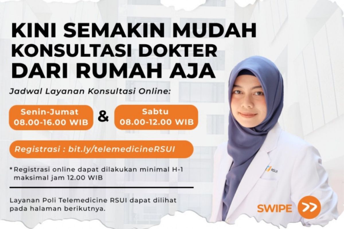 RSUI buka layanan dokter secara online