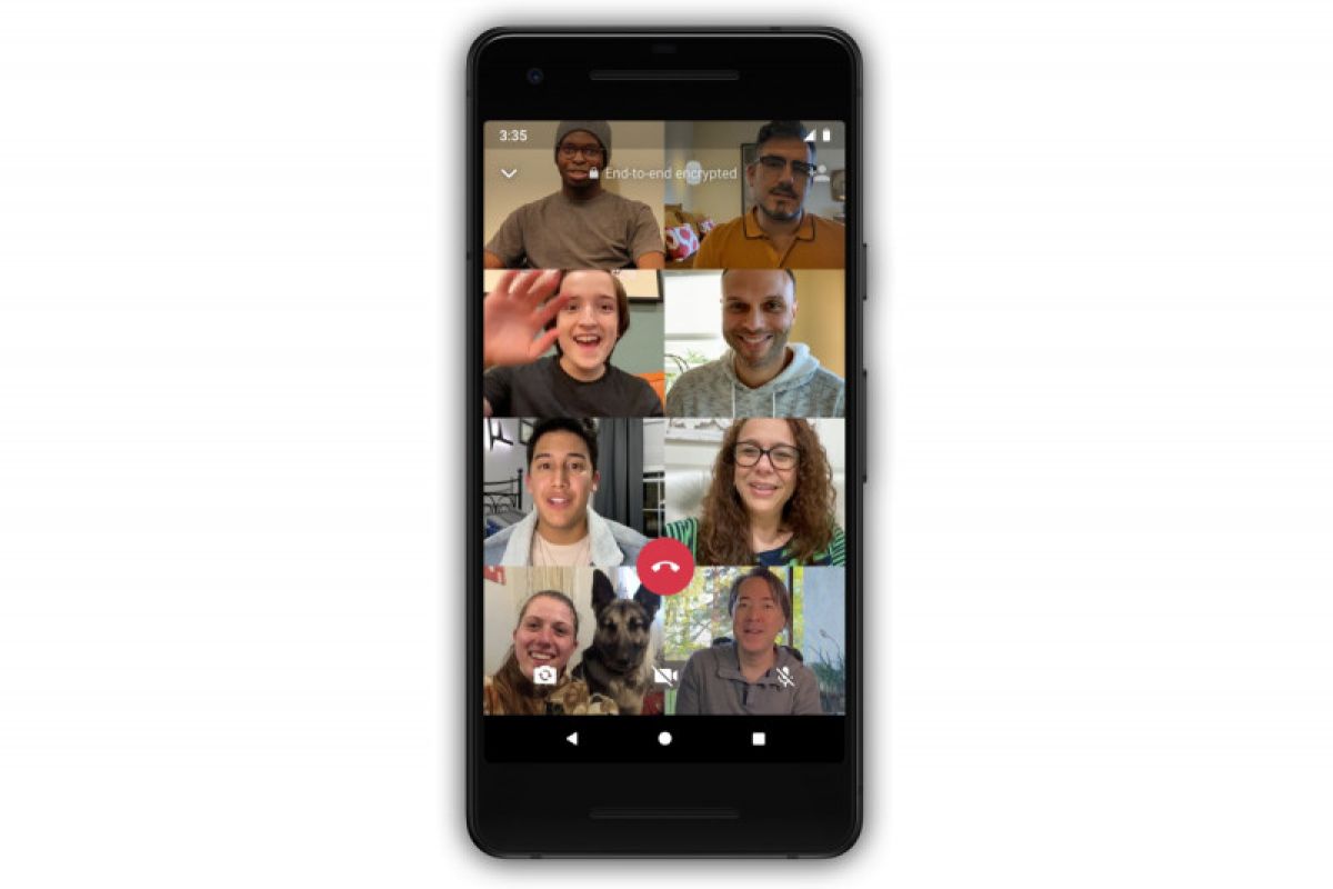 Panggilan video di WhatsApp sudah bisa untuk 8 orang