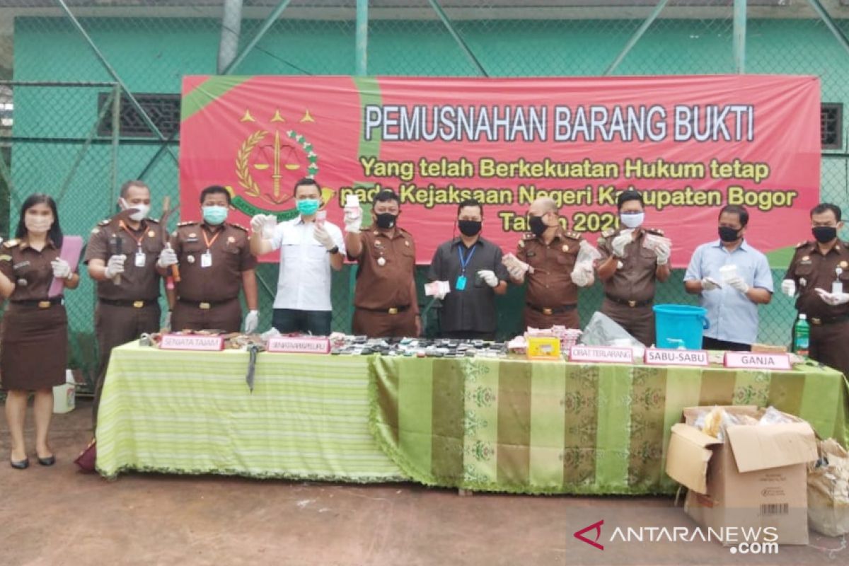 Kejaksaan Negeri Kabupaten Bogor musnahkan 8.000 lembar uang palsu