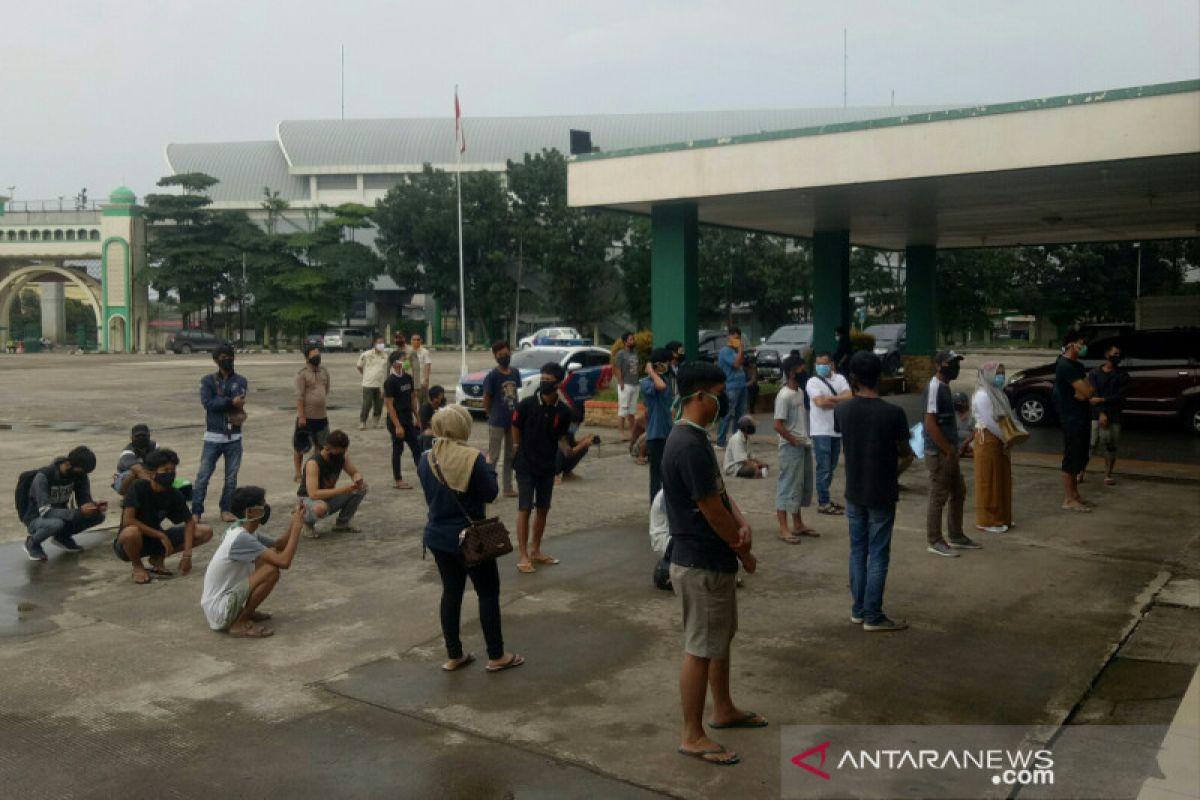 Razia masker di Palembang