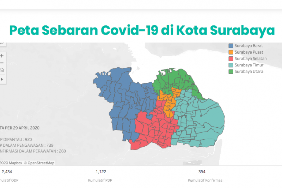 48 kelurahan di Surabaya masih nol kasus positif COVID-19