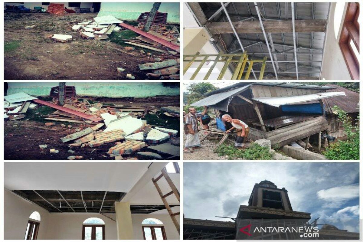 Sejumlah fasilitas di Tapanuli Selatan rusak terdampak gempa