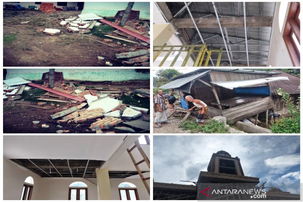 Sejumlah fasilitas  di Tapsel rusak dampak gempa magnitudo 5,6