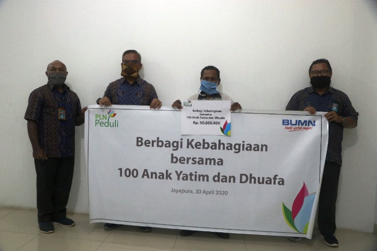 PLN UIP Papua santuni 100 anak yatim dan dhuafa