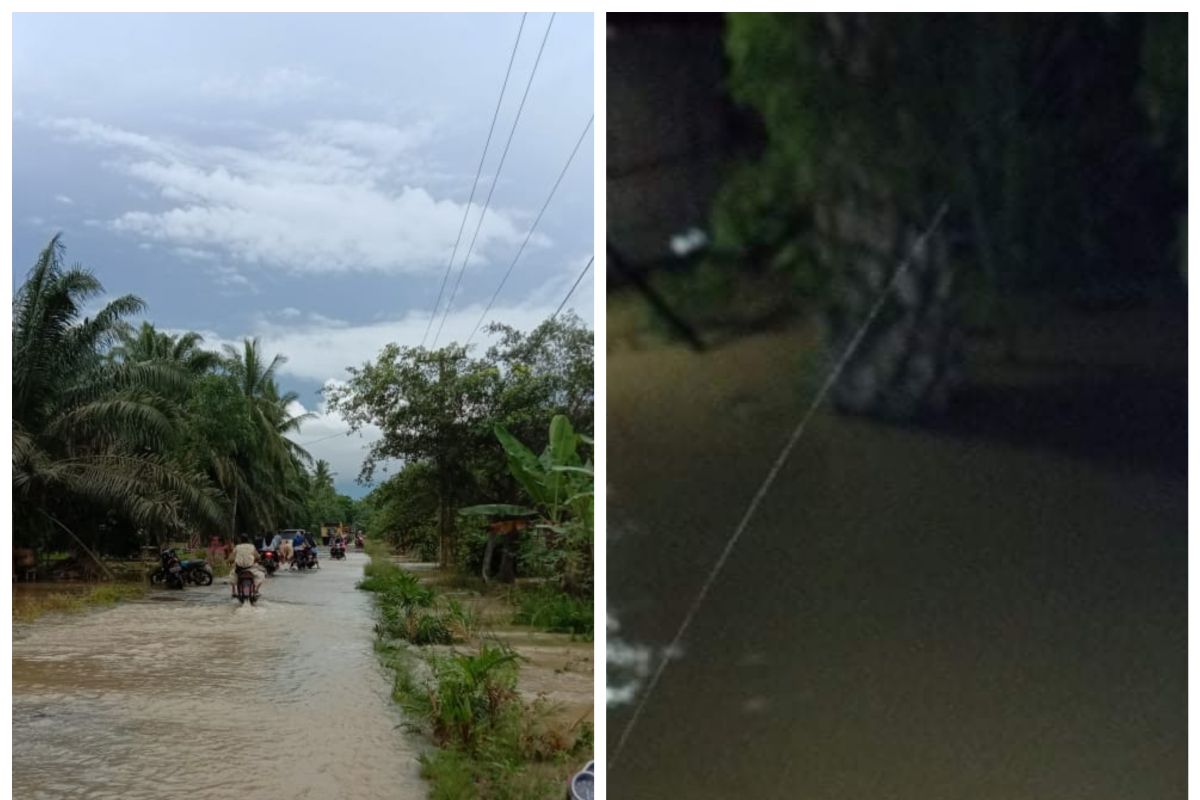 Kecamatan Tanjung Pura Langkat dilanda banjir setinggi satu meter
