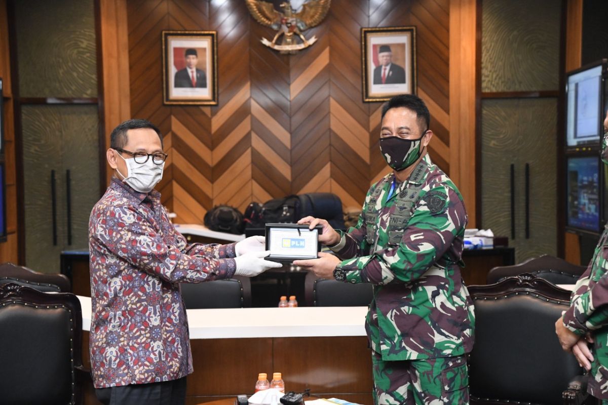 Pejabat PLN audensi dengan KSAD Jenderal TNI Andika Perkasa