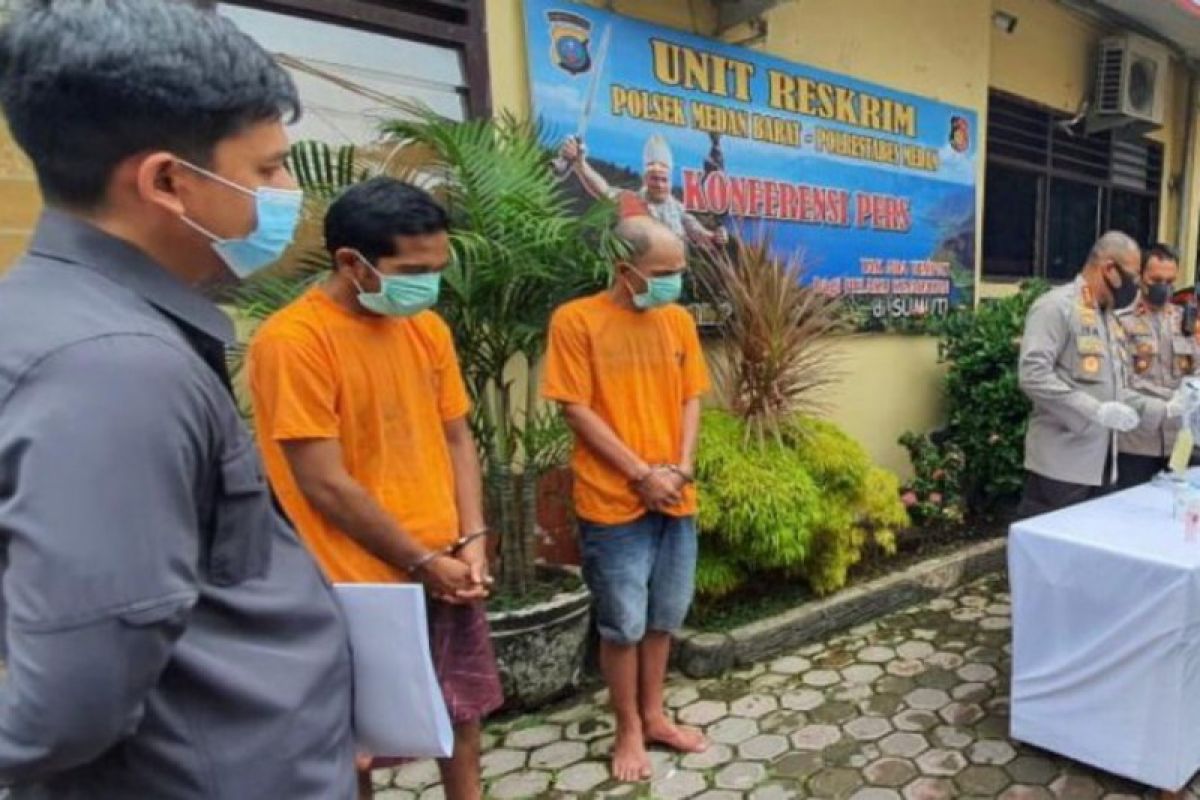 Polrestabes Medan ringkus pencuri pagar besi di Lapangan Merdeka