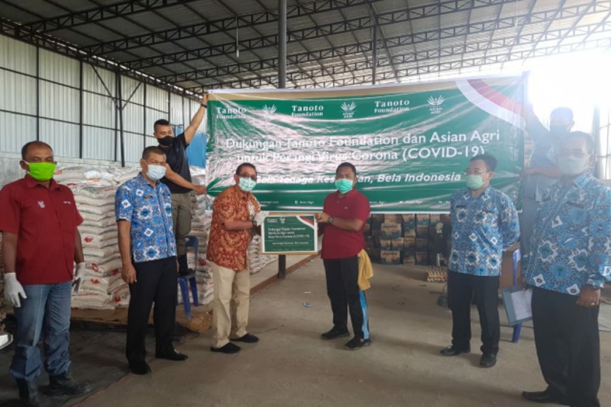 Asian Agri dan Tanoto Foundation bantu Gugus Tugas Percepatan Penanganan COVID-19 Labusel