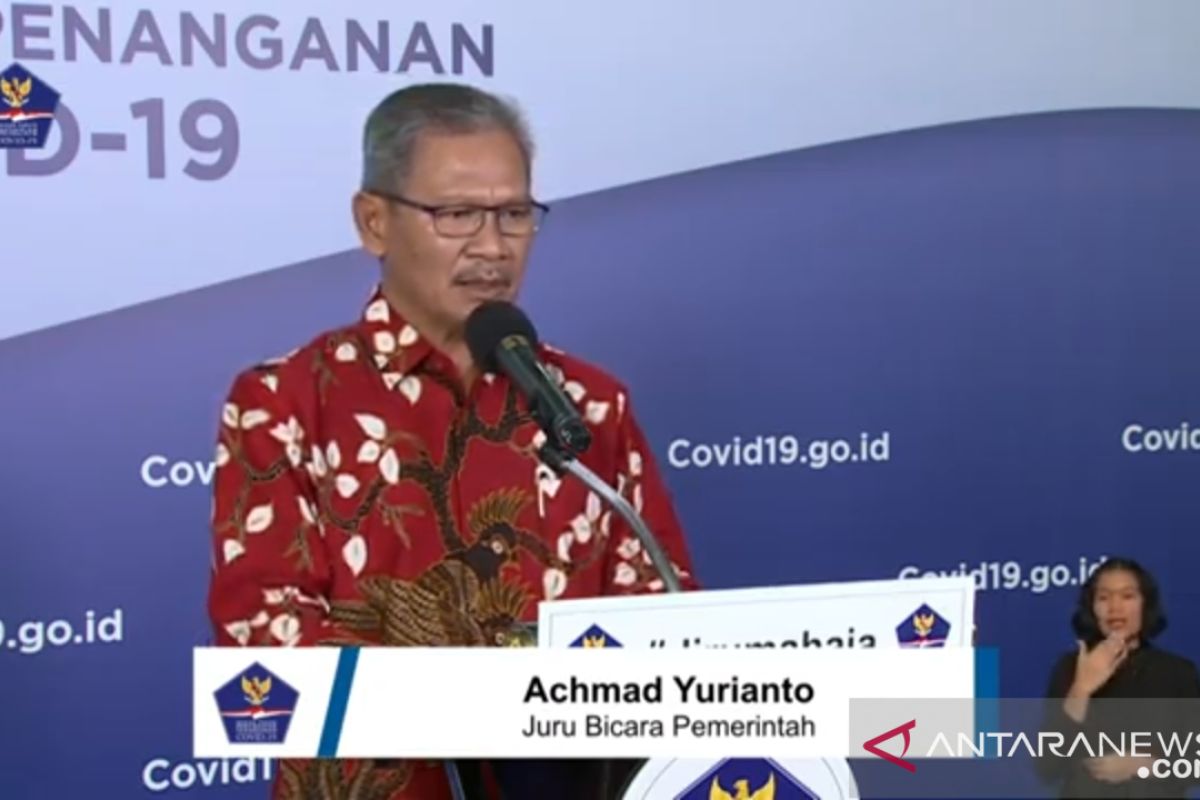 Jubir Pemerintah Achmad Yurianto: 1.591 pasien sembuh dari 10.551 positif COVID-19