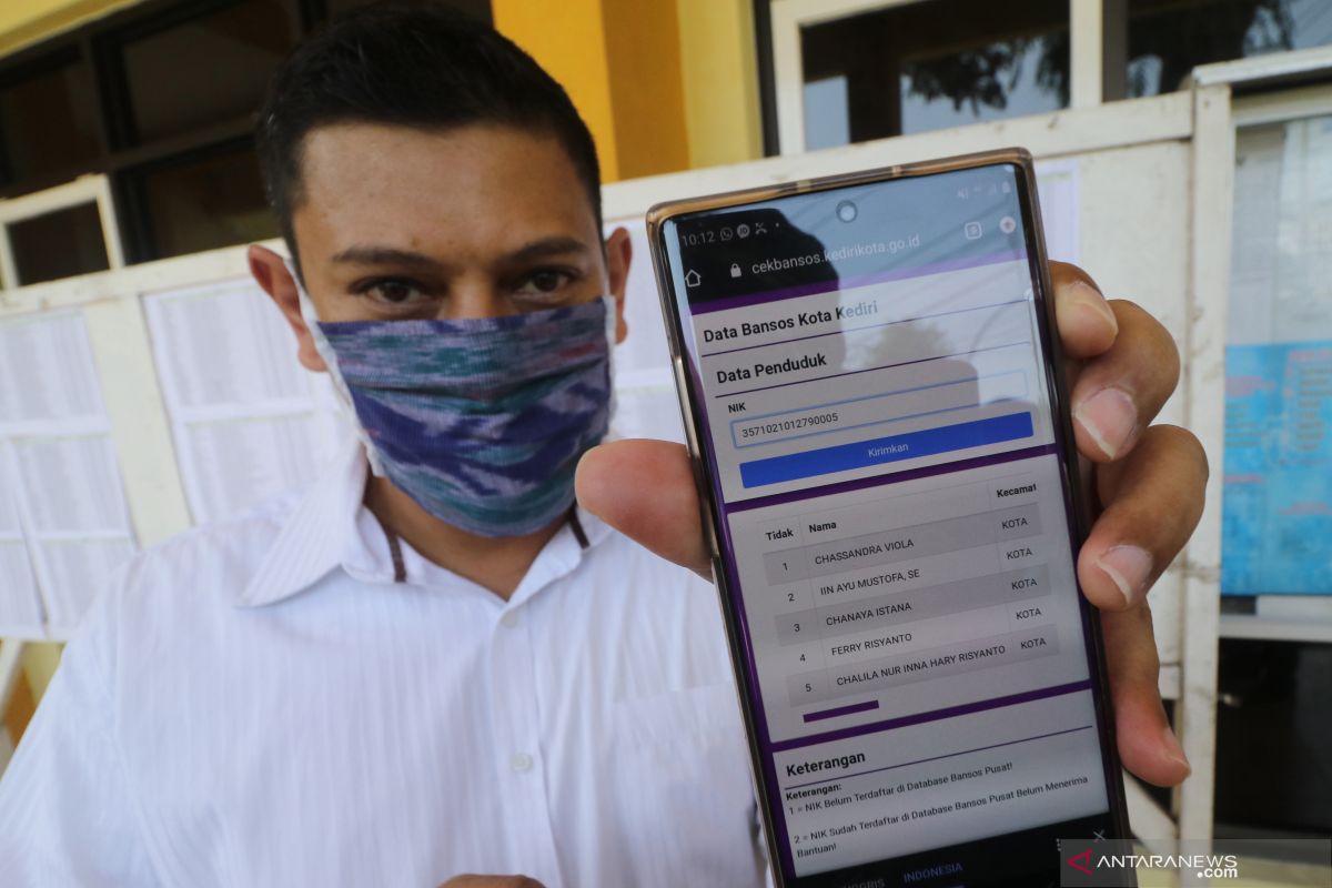 Pemkot Kediri luncurkan aplikasi pengecekan bantuan sosial