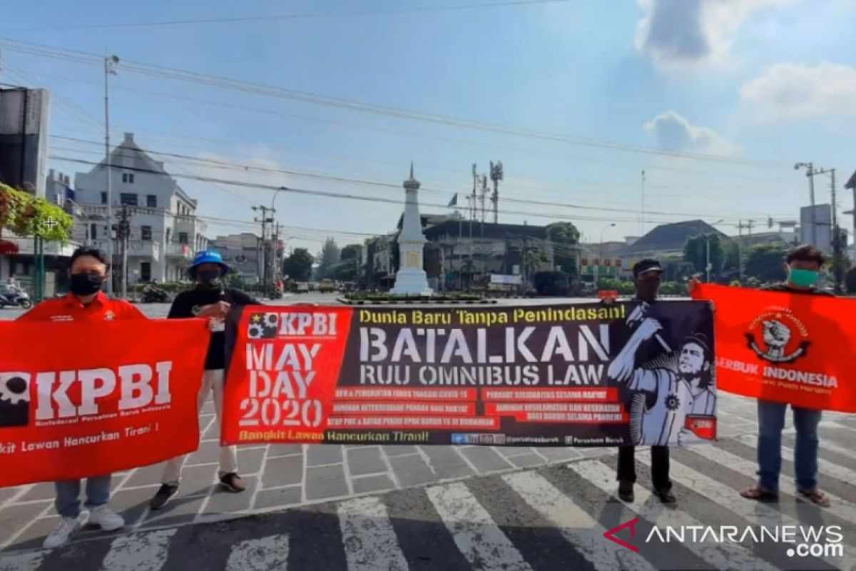 Hari Buruh, penolakan Omnibus Law jadi isu utama serikat buruh