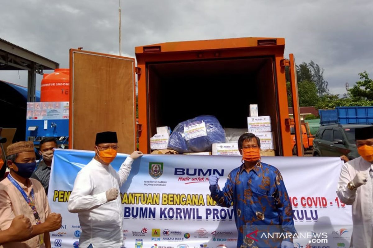 Gubernur Bengkulu apresiasi bantuan Satgas BUMN untuk penanganan COVID-19