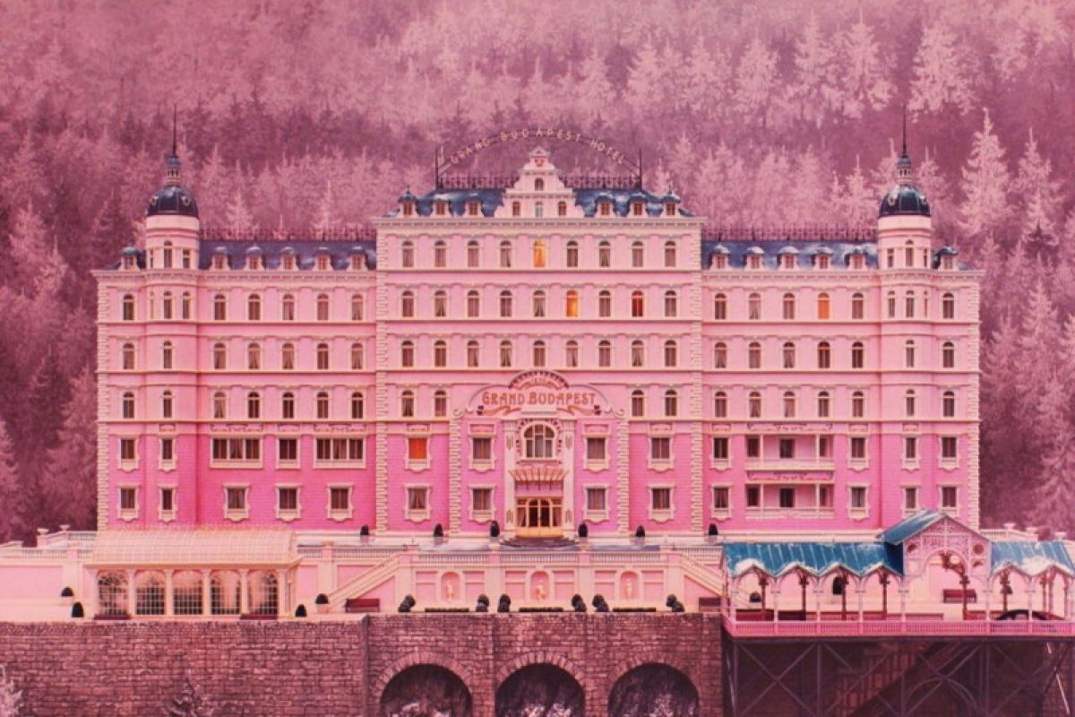 Wes Anderson bagi animasi storyboard film "The Grand Budapest Hotel"