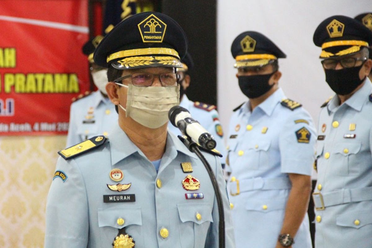 Pejabat Kemenkumham Aceh dilantik secara virtual oleh Menkumham