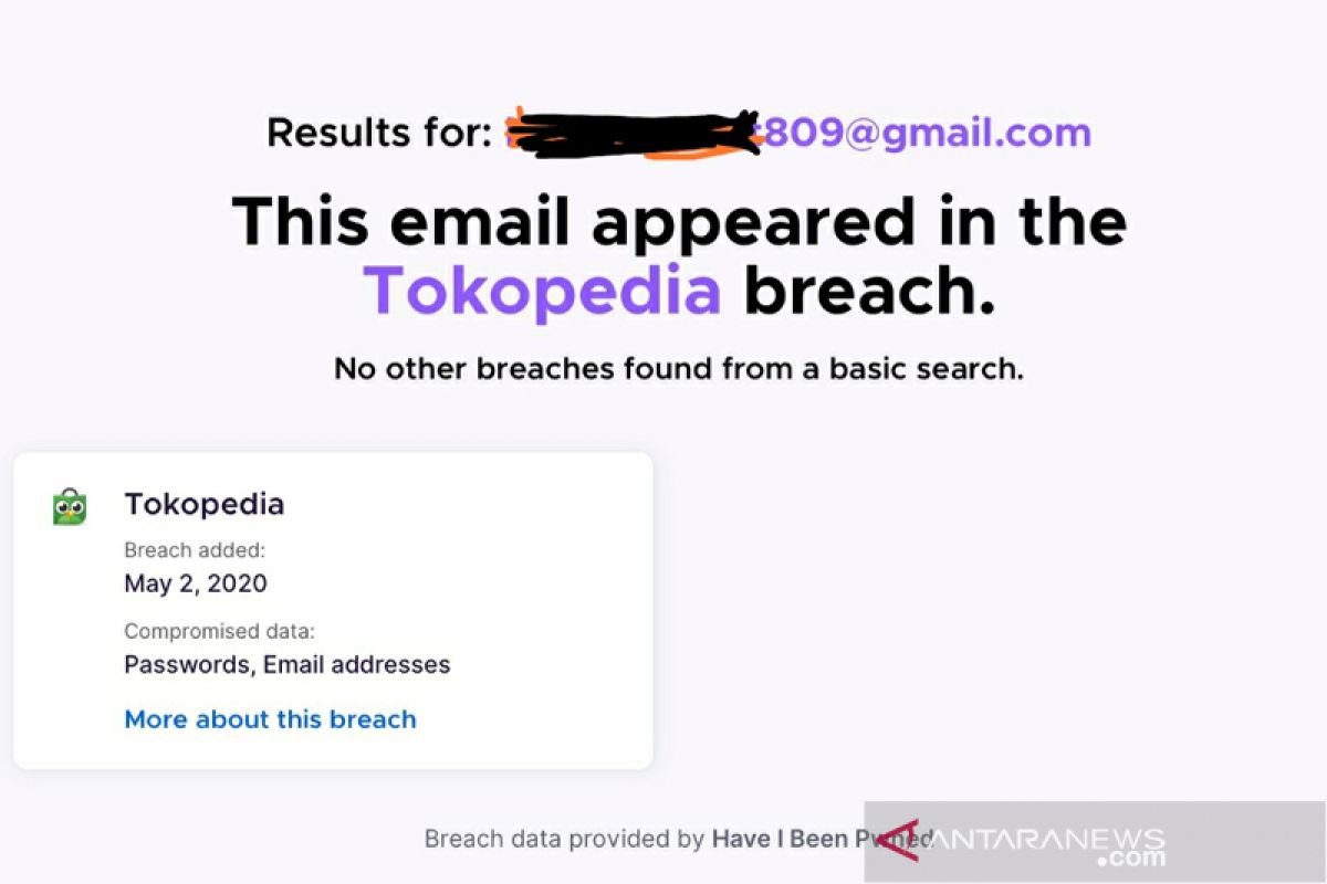 Polri belum terima laporan kebocoran data pribadi pengguna  Tokopedia