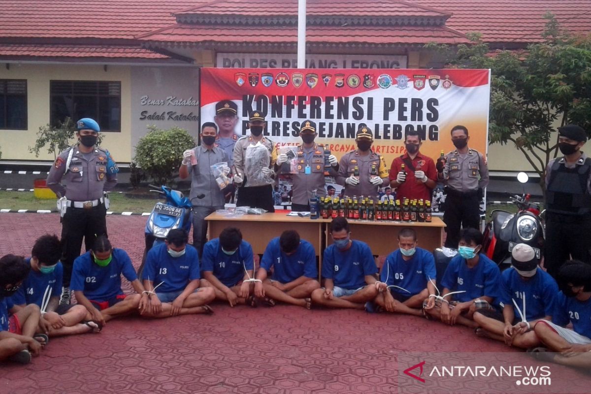 Polres Rejang Lebong tangkap 12 pelaku kejahatan