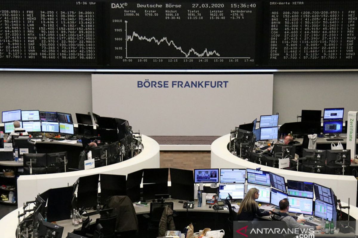 Saham Jerman berakhir anjlok dengan indeks DAX 30 tumbang 3,71 persen