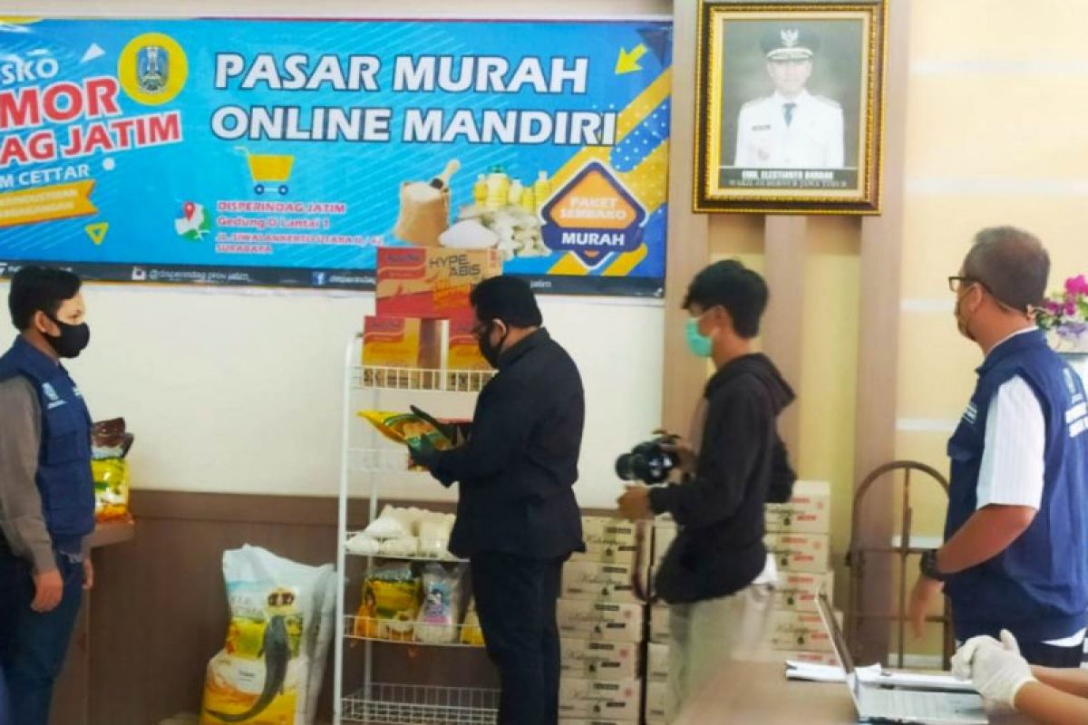 Pemprov Jatim siapkan pasar murah "online" jamin kebutuhan pokok lebaran