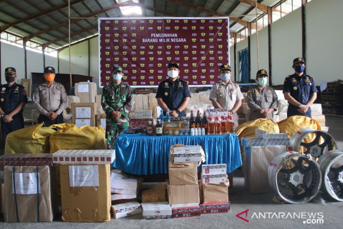 KPPBC Teluk Nibung musnahkan BMN hasil penindakan kepabeanan dan cukai