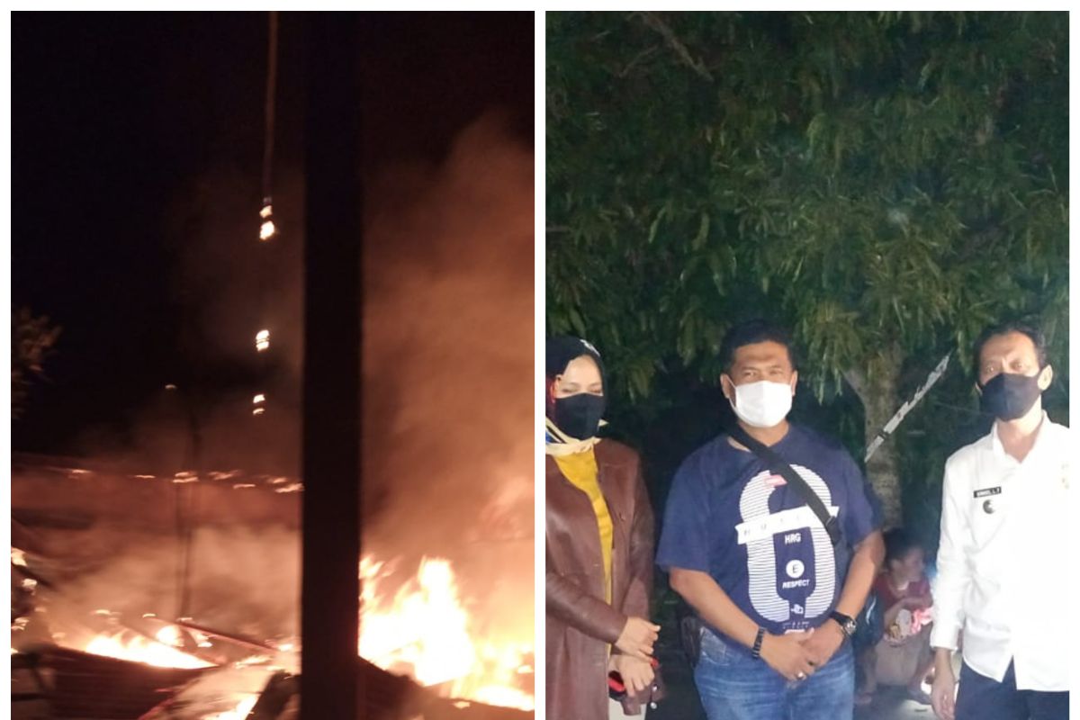 Dua unit rumah di Kota Binjai hangus terbakar
