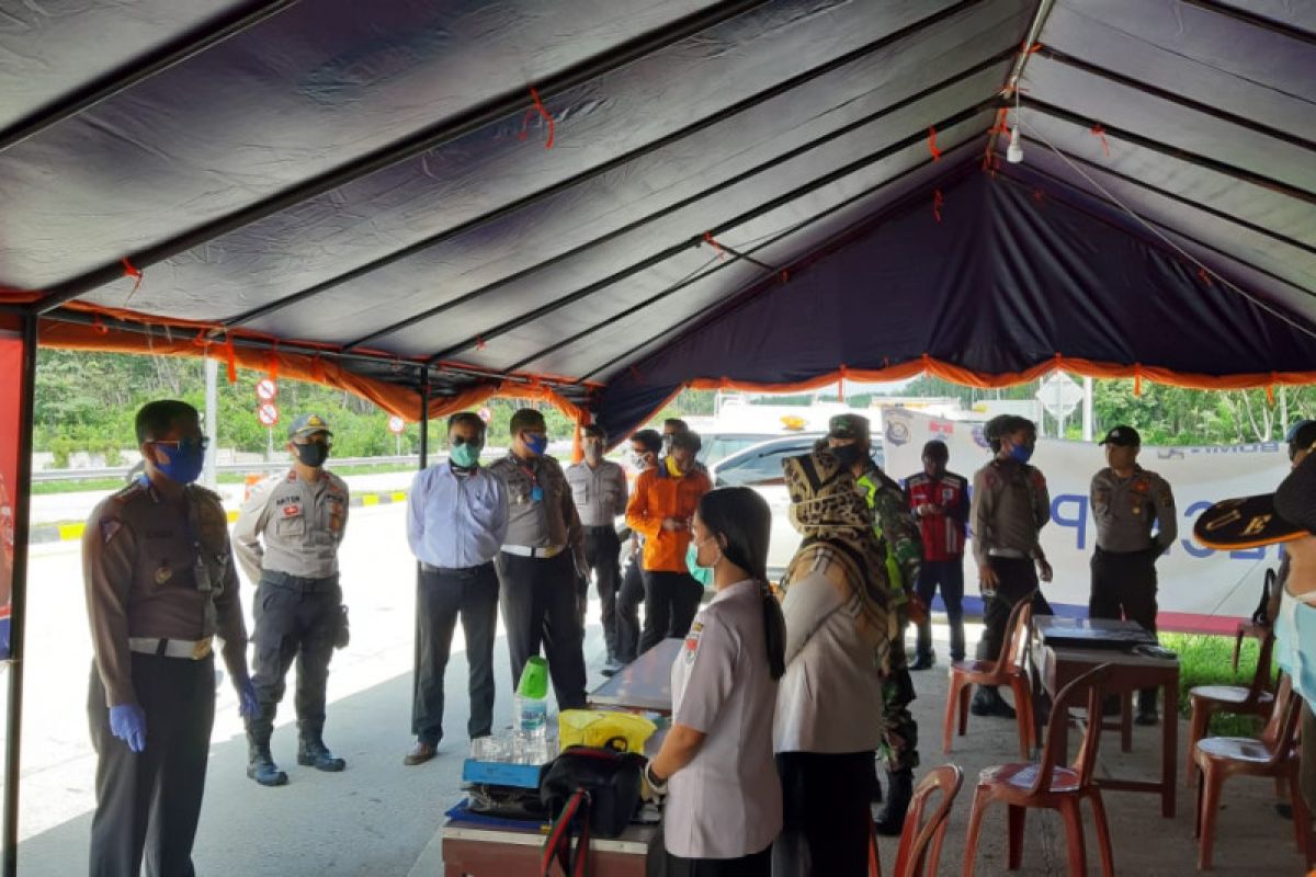 Dirlantas Polda Lampung kunjungi Gerbang Tol Simpang Pematang