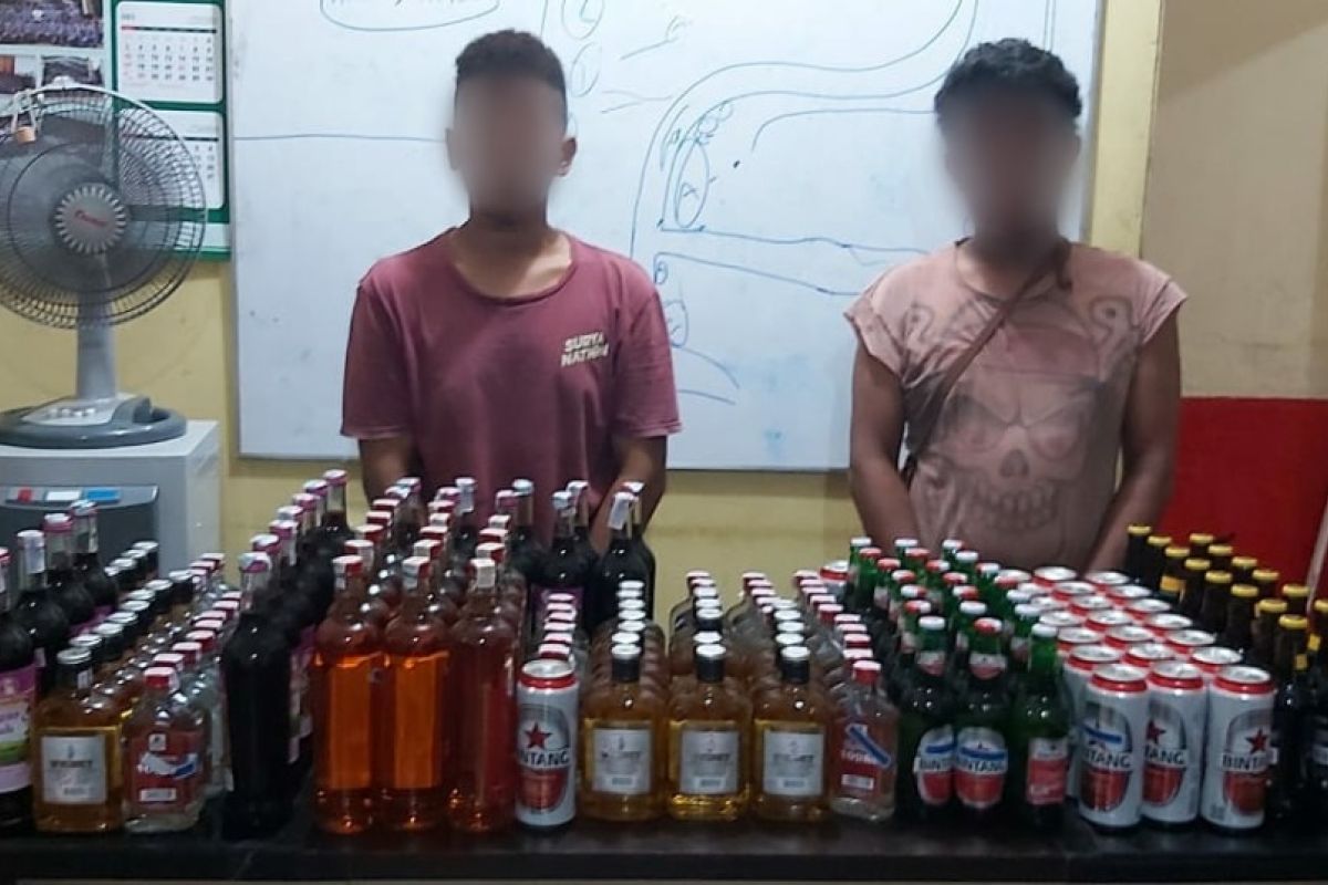 Polresta Jayapura  tangkap penjual minuman berakohol ilegal