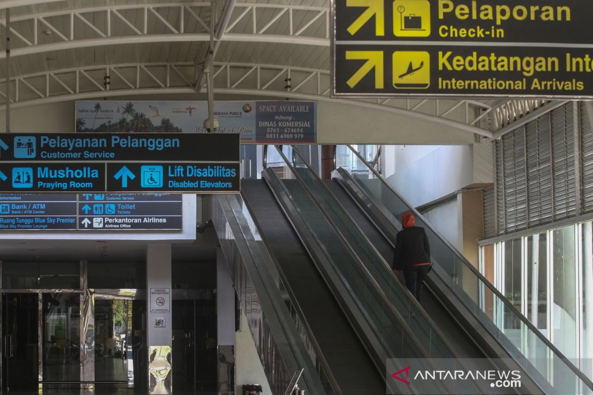 H-2 Lebaran jumlah penumpang di Bandara Pekanbaru cenderung landai