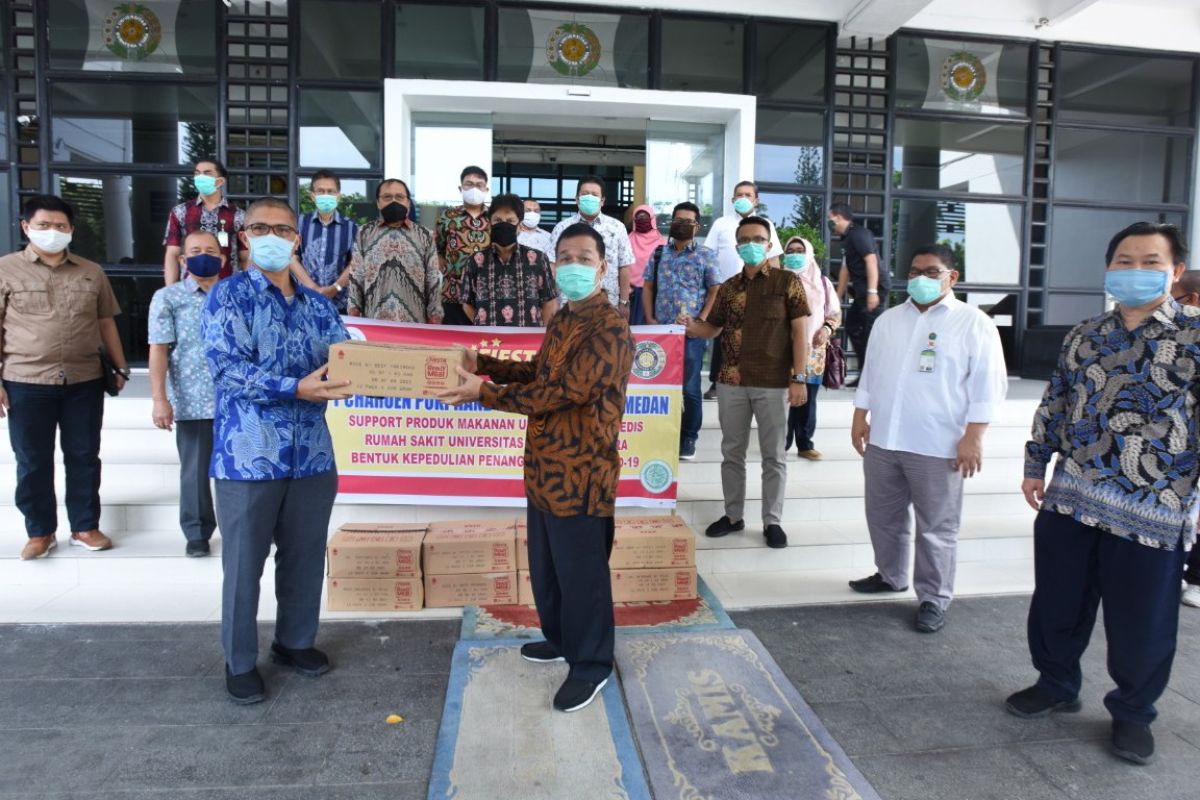 Rumah  Sakit USU terima bantuan makanan siap saji