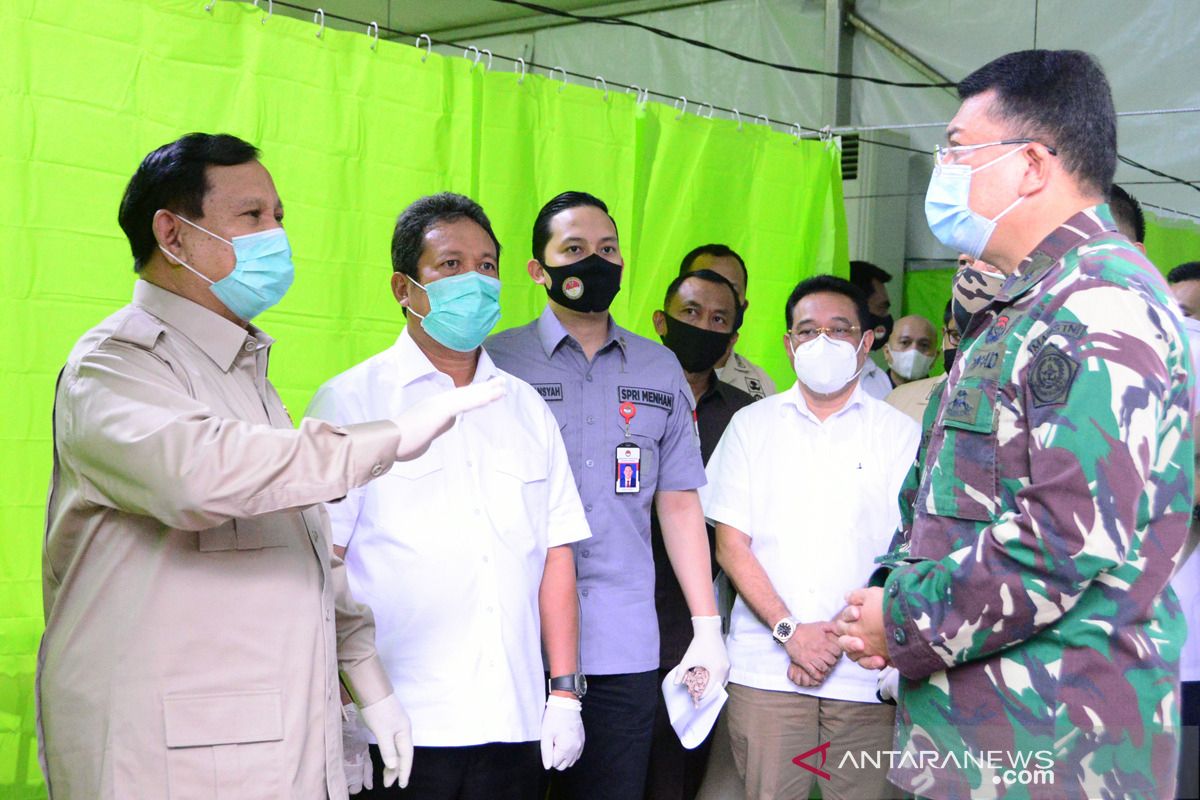 Menhan tinjau kesiapan RS Suyoto sebagai rujukan pasien COVID-19