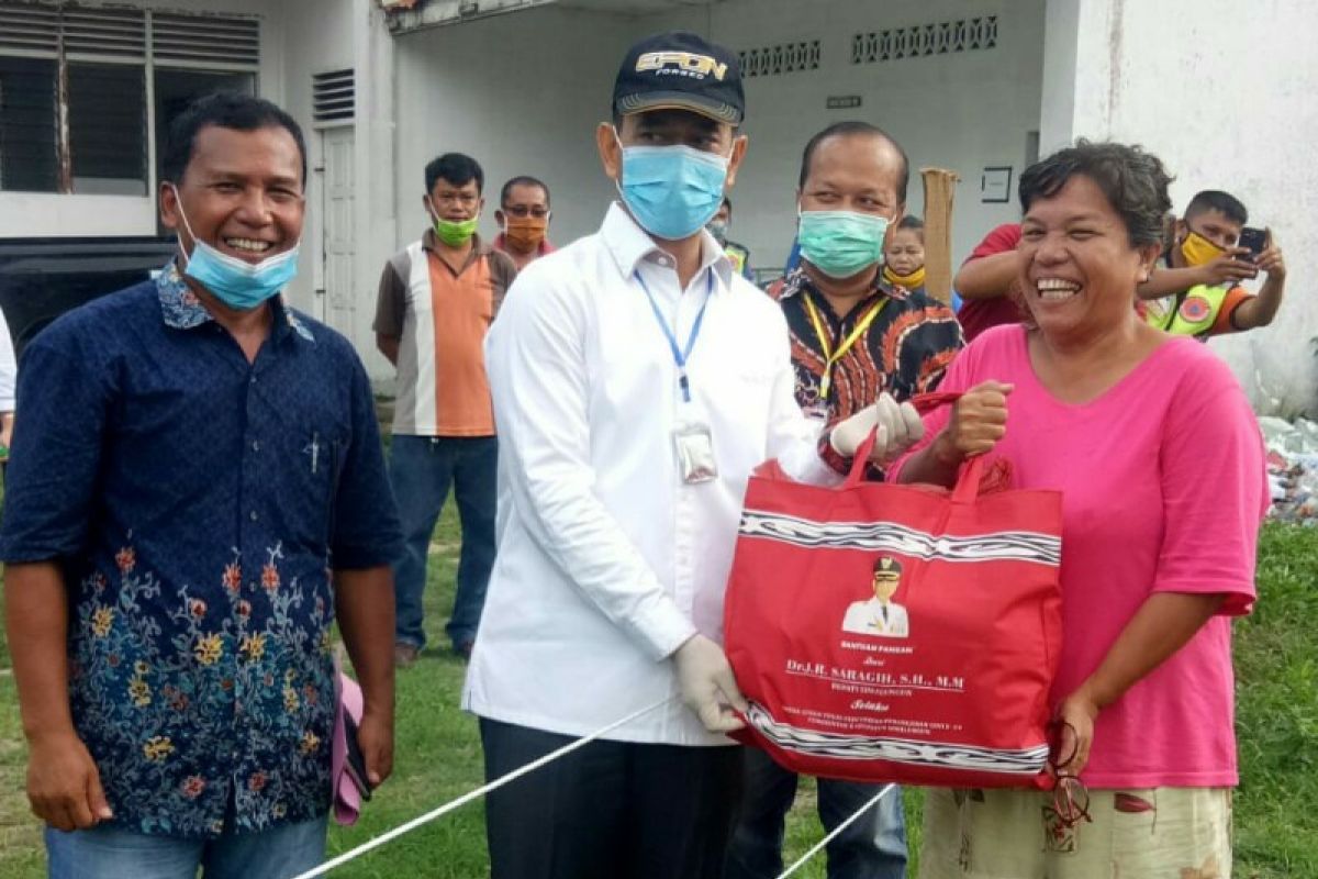 Bantuan Pangan terdampak COVID-19 dari Pemkab Simalungun mulai disalurkan