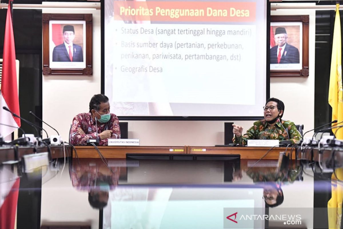 Kemendes gandeng UI tentukan skala prioritas pembangunan desa