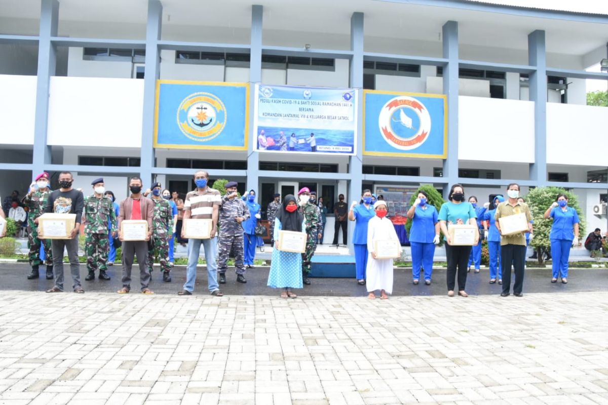 Lantamal VIII gelar Baksos Ramadhan 1441 H