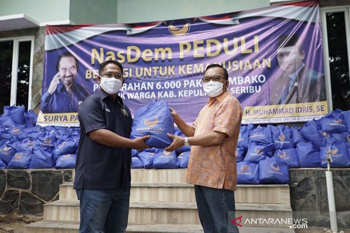 NasDem salurkan 6.000 paket sembako kepada warga Kepulauan Seribu