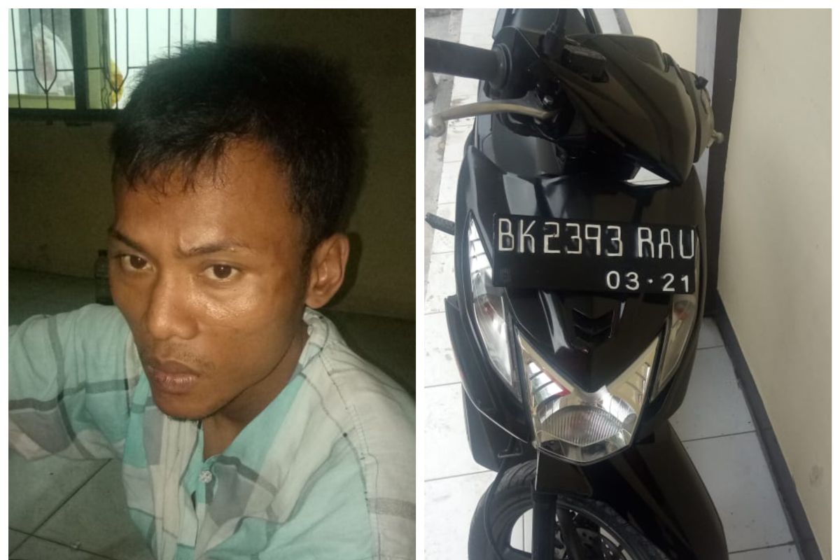 Polisi Binjai Utara amankan pelaku pencurian sepeda motor dari amukan warga