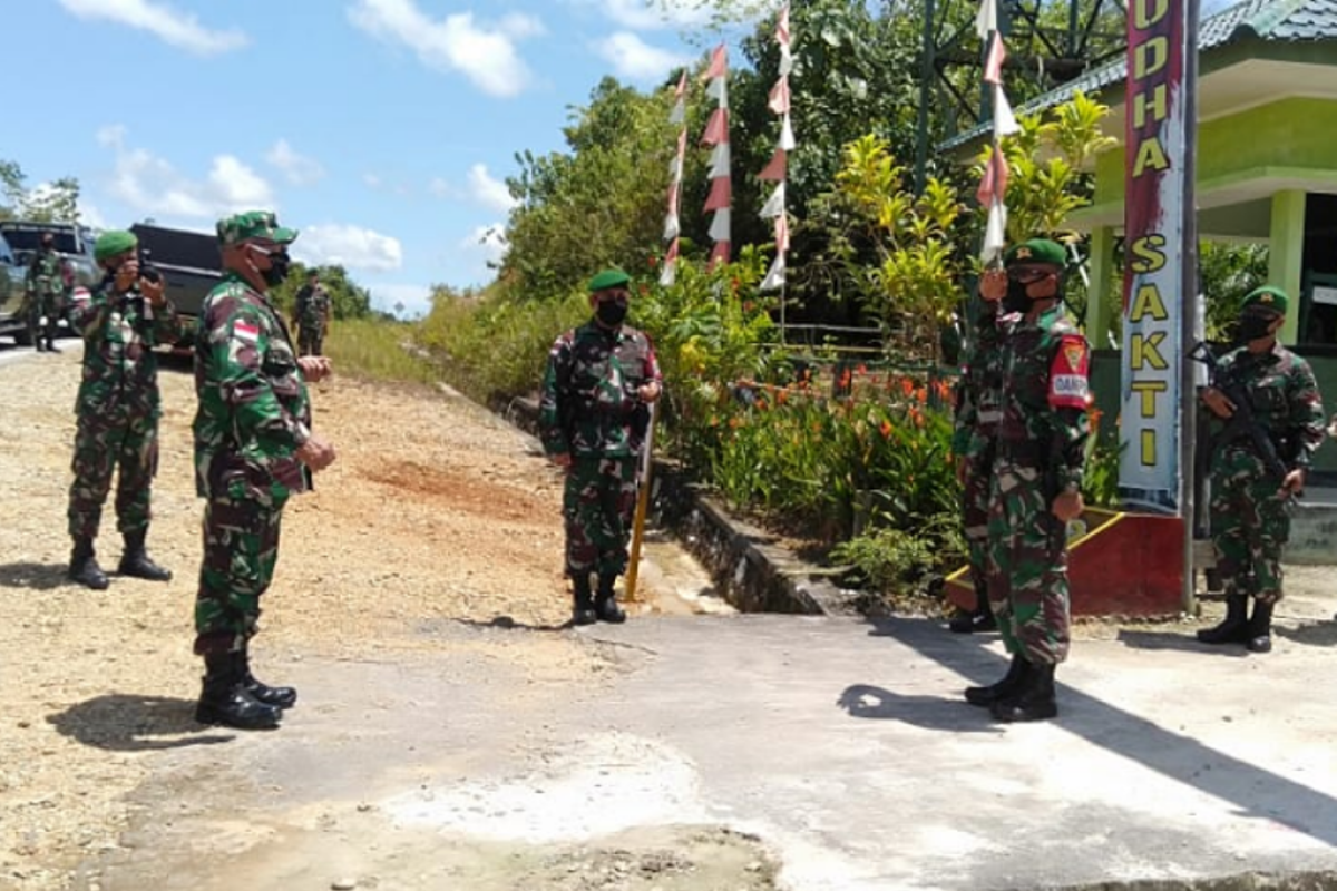 Sambut HUT di perbatasan RI-Malaysia, satgas TNI gelar aneka lomba