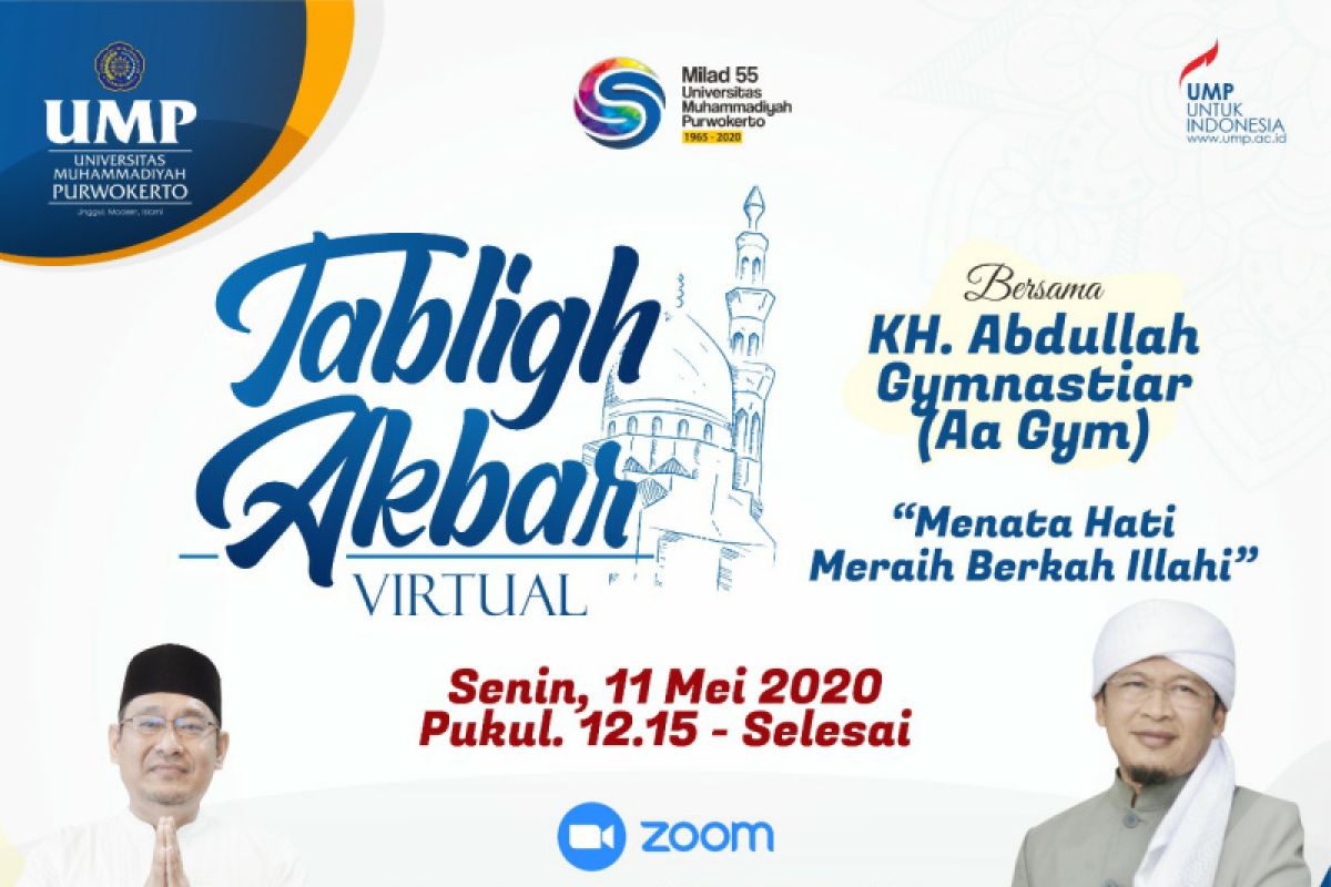 UMP gelar tablig akbar secara virtual bareng AA Gym