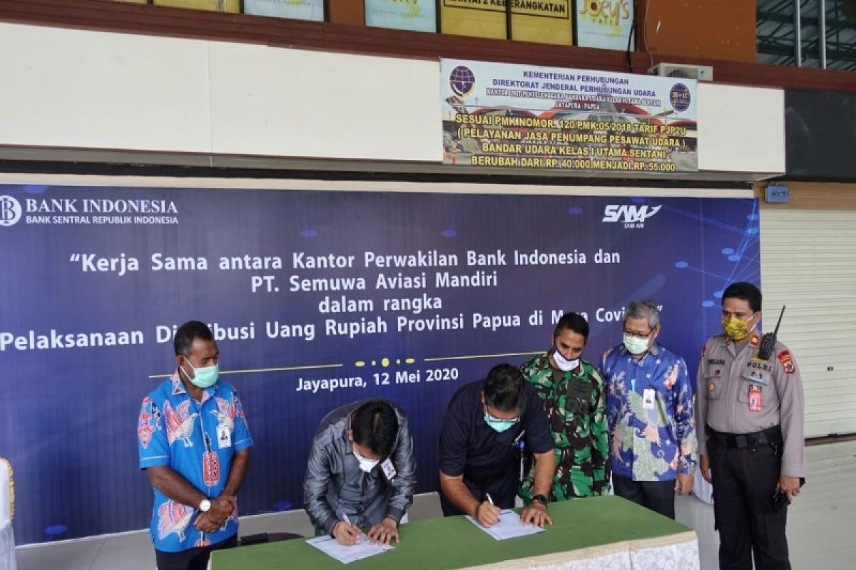 BI  gandeng PT. SAM Air distribusi uang ke kabupaten se Papua