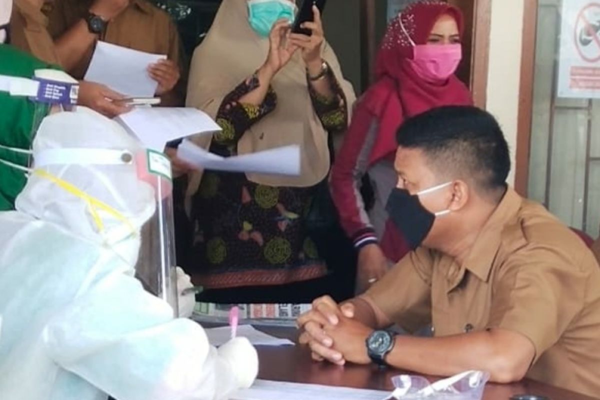 Dinas PMD Inhil lakukan rapid test