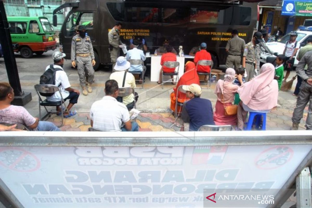 Sanksi pelanggar PSBB tahap III di Kota Bogor diberlakukan mulai hari keempat