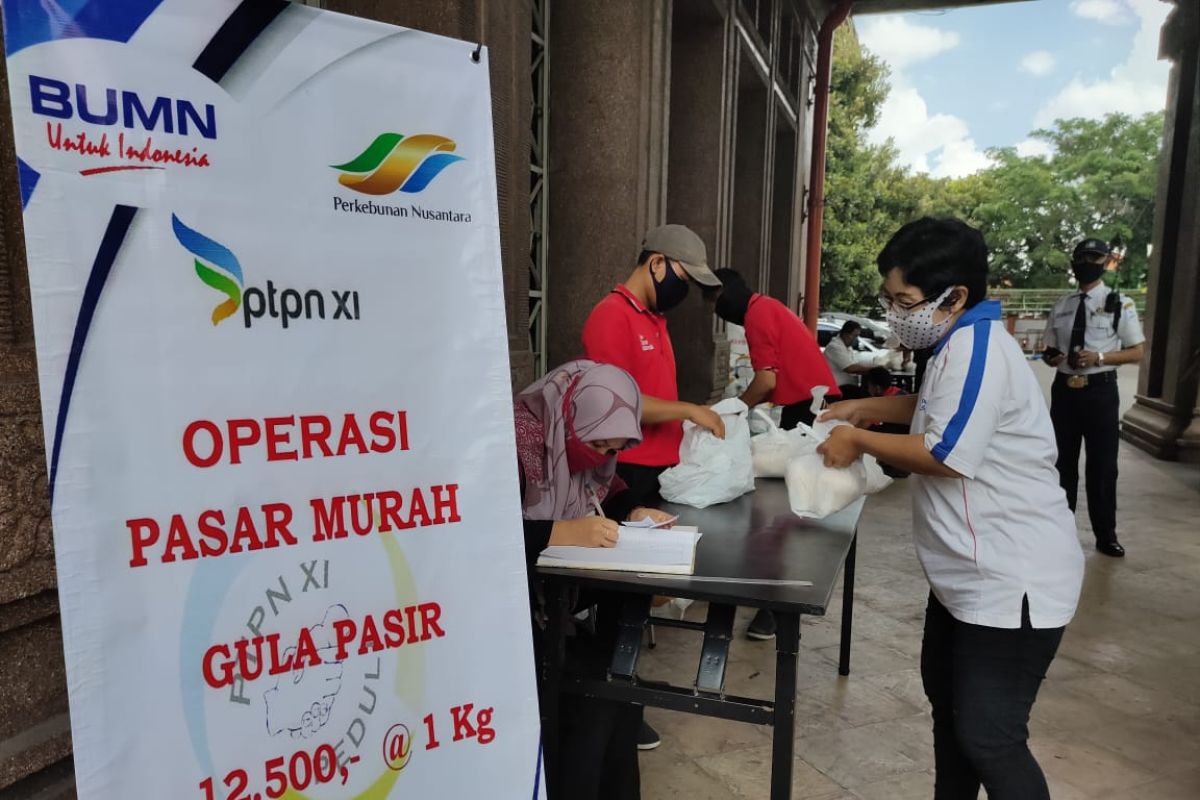 PTPN XI  gelar pasar murah gula untuk stabilisasi harga