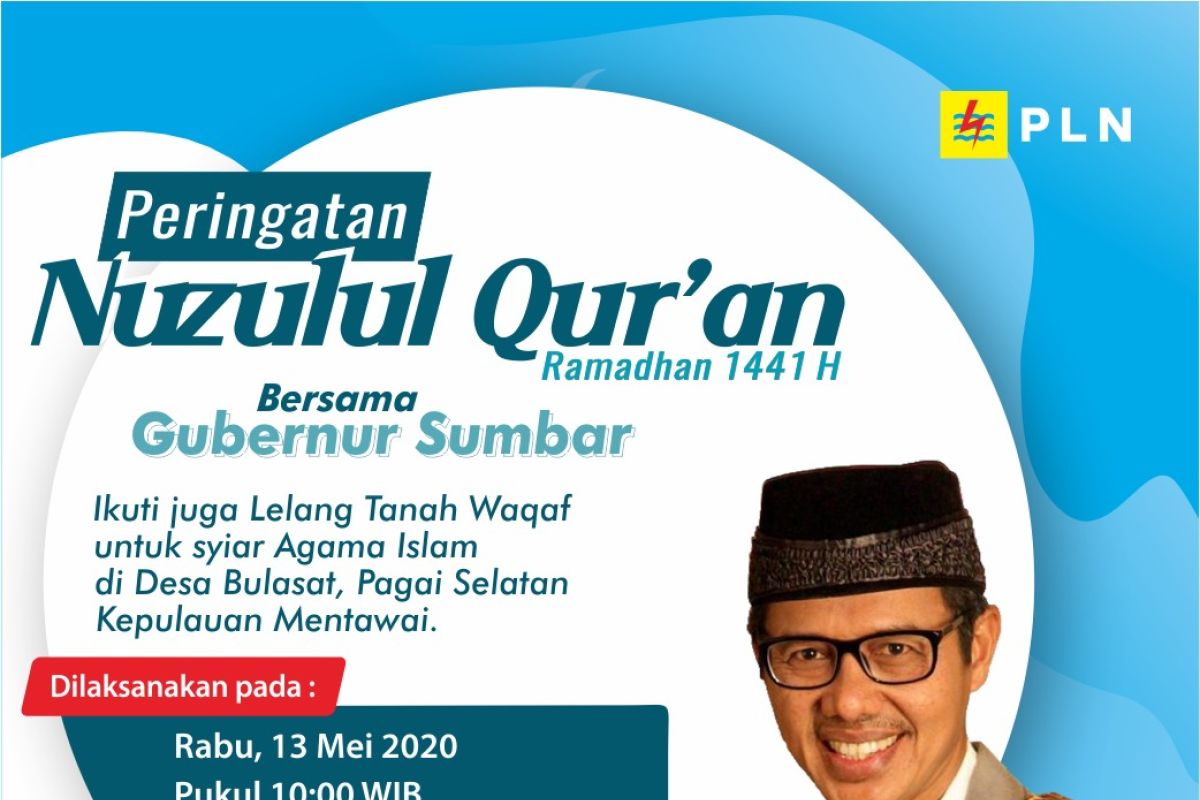 PLN UIW Sumbar peringati nuzulul quran sistem daring bersama gubernur