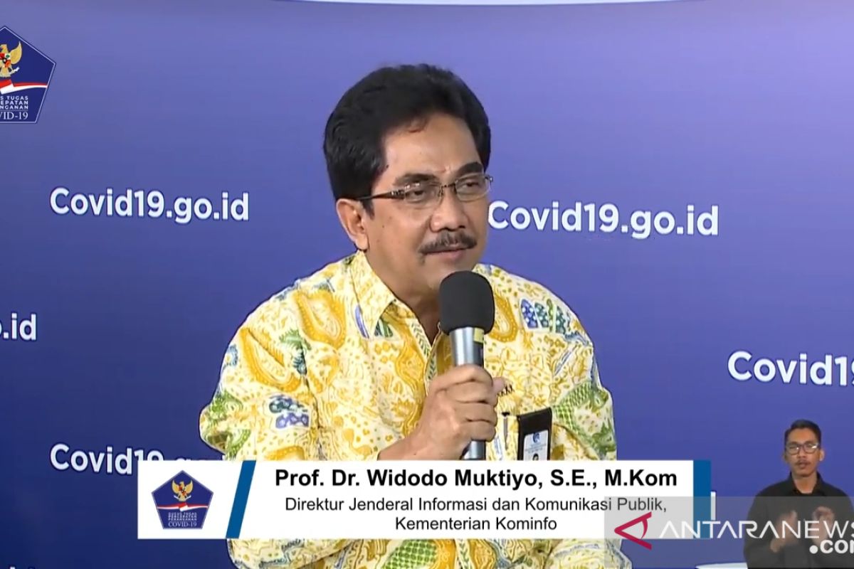 Kominfo catat 686 hoaks terkait COVID-19 hingga Rabu