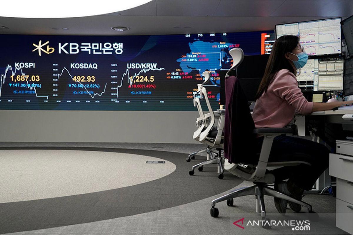 Saham Korea berakhir menguat untuk hari ketiga berturut-turut