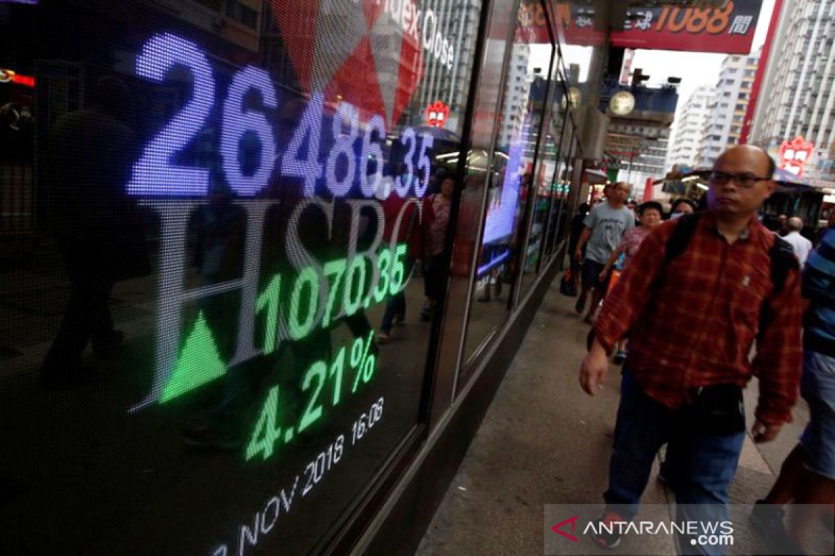 Saham Hong Kong ditutup naik dengan indeks HSI bertambah 0,13 persen