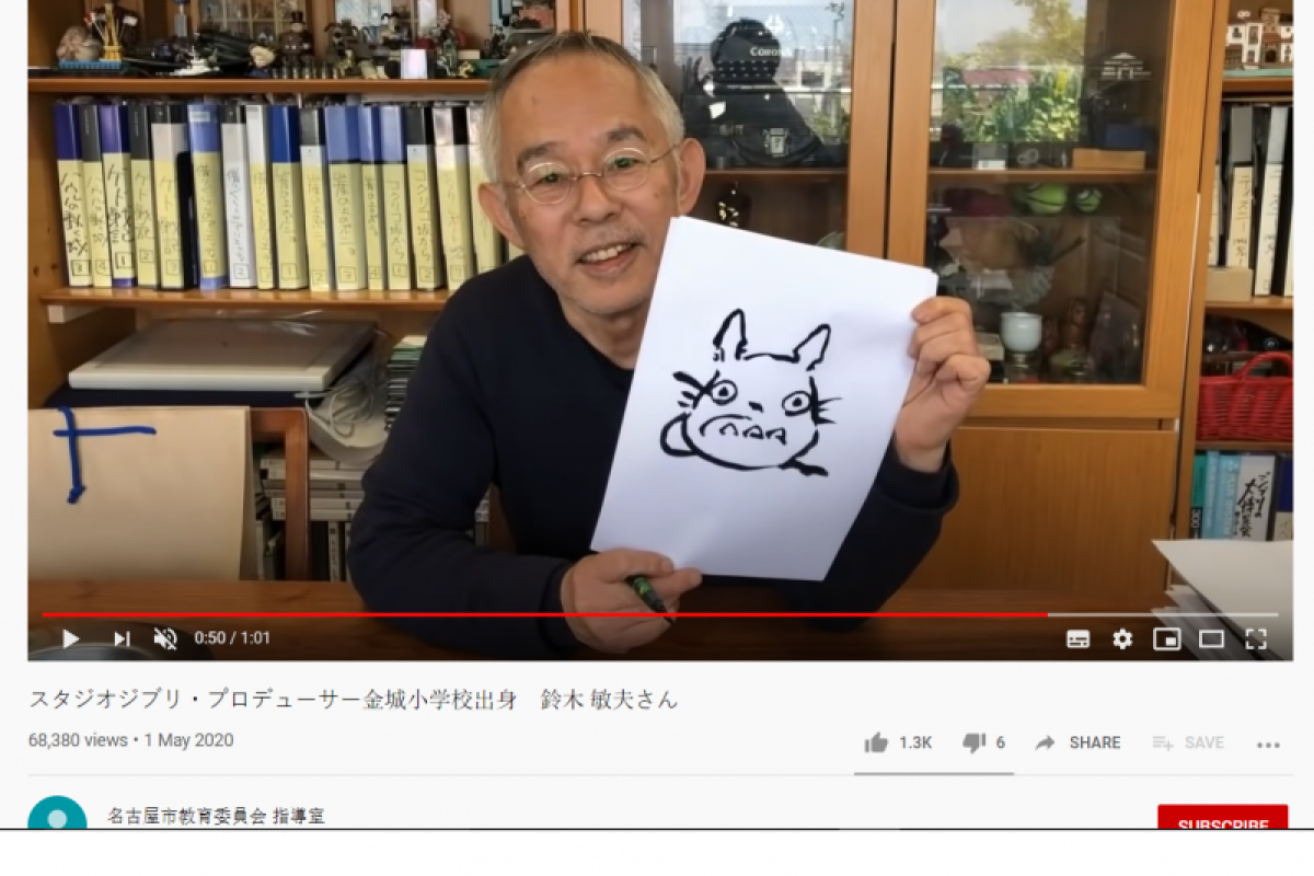 Produser Ghibli beri tips menggambar Totoro via daring