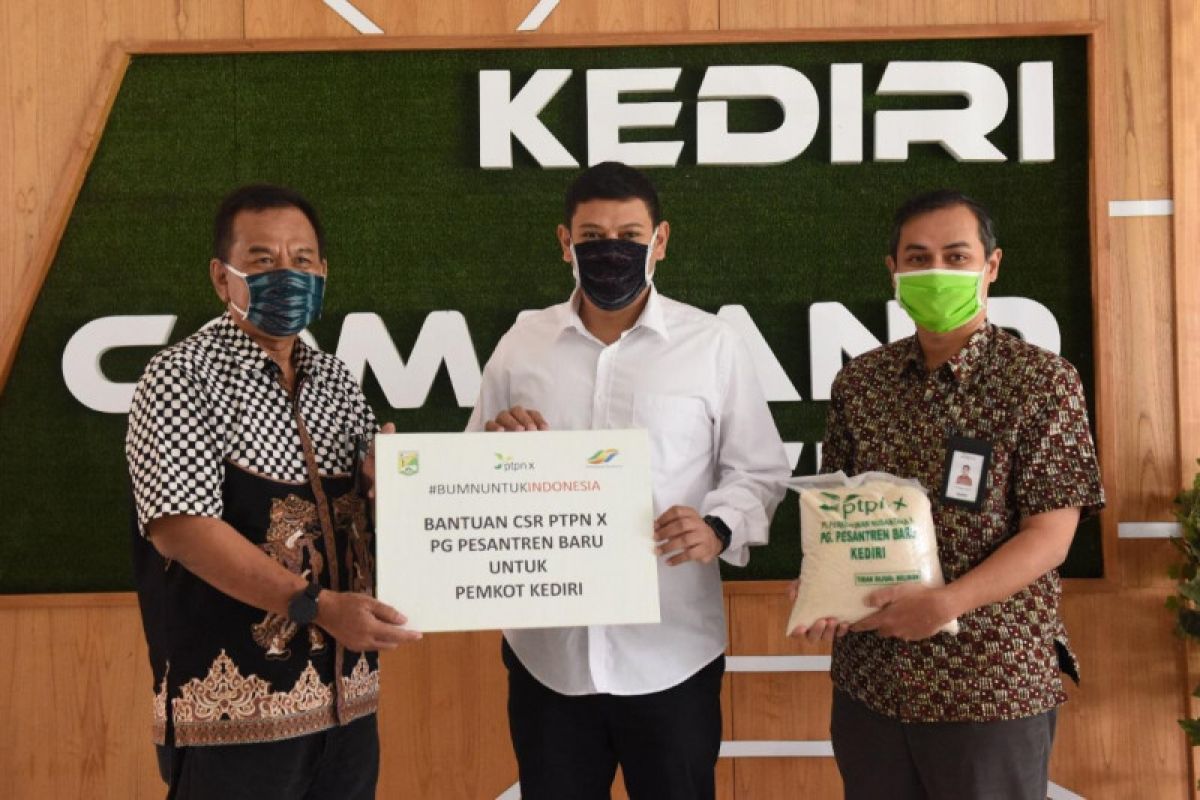 Pemkot Kediri terima bantuan gula pasir 1 ton dari PTPN X